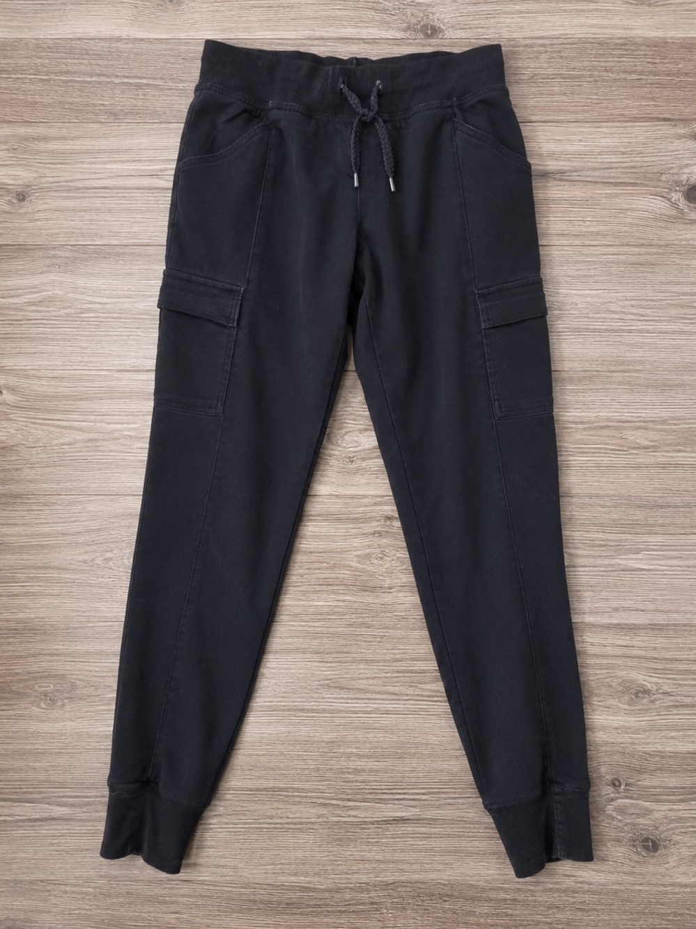 The North Face Women's Black Cargo Jogger Pants Drawstring Stretch Small